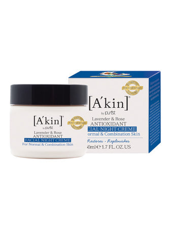 A'kin Lavender & Rose, Antioxidant Night Creme